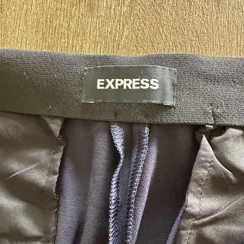 Express Navy High Rise Boot Super Soft Pant - Picture 8 of 10
